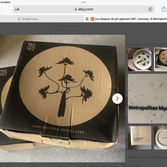 THE METROPOLITAN MUSEUM OF ART SET OF FOUR JAPANESE PINE TREE 8,5 INCH PLATES - Picture 9 of 9